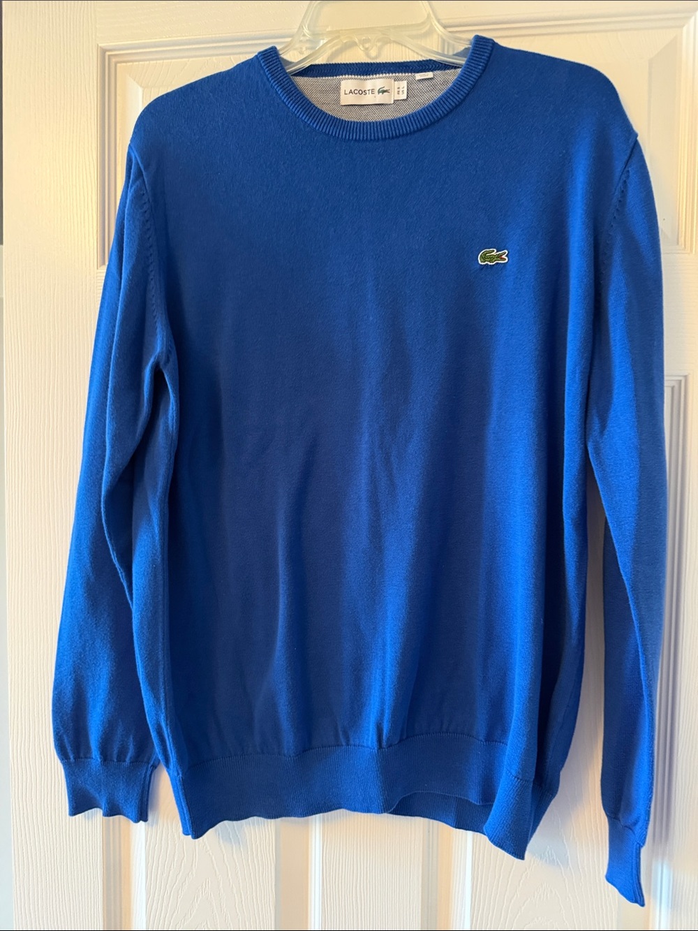 Lacoste Men's Bright Blue Crewneck Sweater